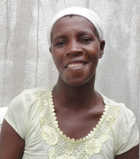 Mom Smiles with New Dentures 2
