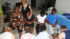 Staff being blessed...Eagle Rocks gives us a foot bathe... Staff being blessed...Eagle Rocks gives us a foot bathe...